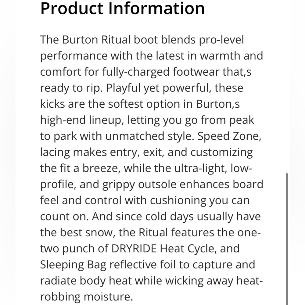 Burton Ritual Snowboard Boots - Picture 3 of 7